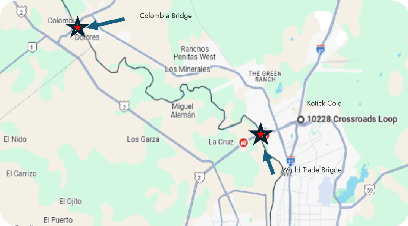 Mapa Kotick Cold Storage Laredo